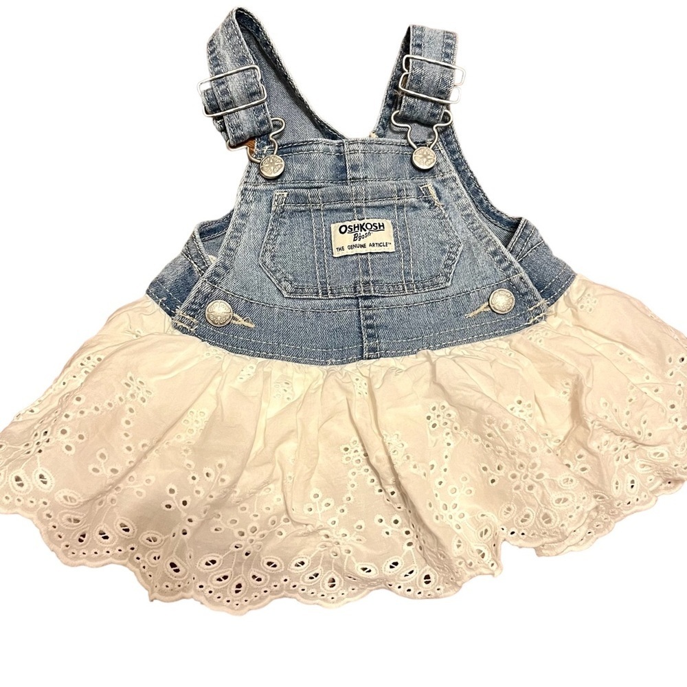 Oshkosh Baby Girl Overall Dress Size 3M